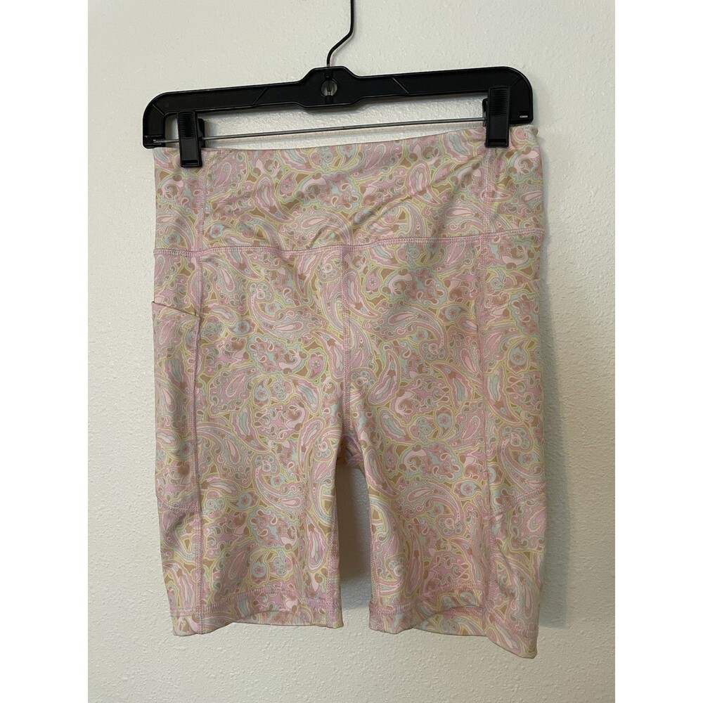 Women’s Kensie  Biker Shorts, Paisley Pattern Size M